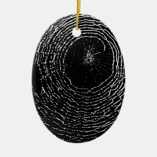 Black Spider Web Ornament (Voorkant)