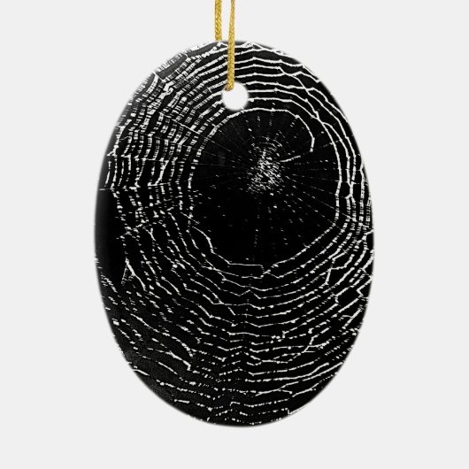 Black Spider Web Ornament (Achterkant)
