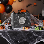 Black Spiderwebs Happy Halloween Groot Cadeauzakje