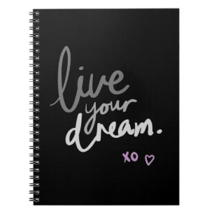 Black Spiral Notitieboek - LiveYourDream Journal
