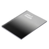 Black Spiral Notitieboek - "Notes & Thought" tijds (Linkerzijde)