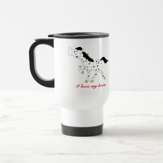 BLACK SPOT APPALOSA COFFEE REVEL MUG CUSTOM REISBEKER (Links)