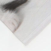 Black Spotted Kitten Fleece Deken (Hoek)