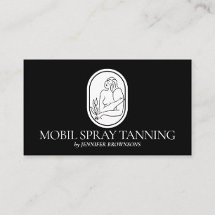 Black Spray Tanning Boho Body Skin Visitekaartje