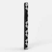 Black Square Link Pattern iPhone 5 Hoesje (Achterkant/rechts)