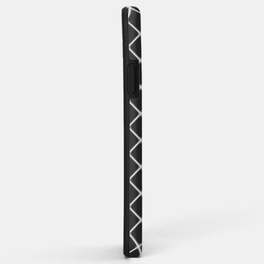 Black Square Pattern iPhone case (Achterkant/rechts)