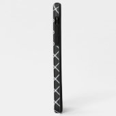 Black Square Pattern iPhone case (Achterkant/links)