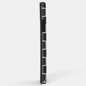 Black Square Pattern iPhone case (Achterkant/rechts)