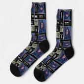 Black Square Photo Afstuderen Class Year Socks Sokken (Links)