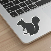Black Squirrel Silhouette Sticker