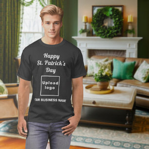 Black St. Patrick's Day Zakelijk T-shirt