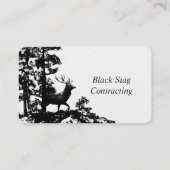 Black Stag Handyman Cartes de visite personnalisés (Dos)