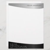 Black Stainless Steel Professional-briefhoofd Briefhoofd (Voorkant / Achterkant)