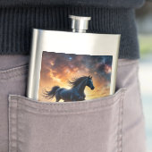 Black Stallion in Desert  Flacon (Voorbeeld)