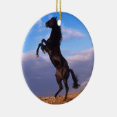 Black Stallion Keramisch Ornament (Rechts)
