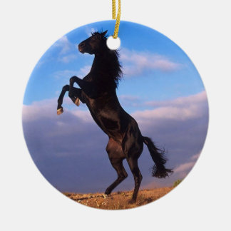 Black Stallion Keramisch Ornament