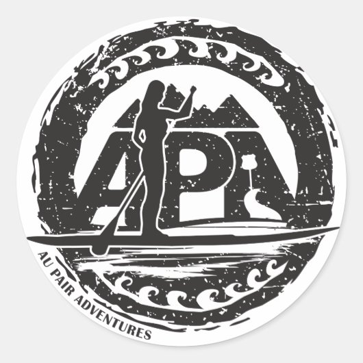 Black Stamp Sticker (Voorkant)