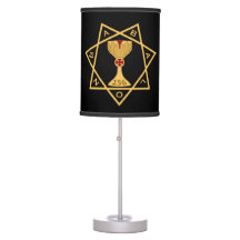 Black Star de Babalon Gold Logo Lampe de table