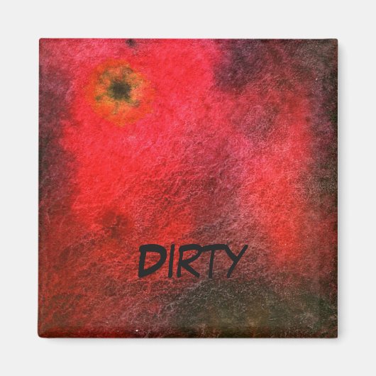 "Black Star" Lave-vaisselle Abstrait Magnet d'état (Devant)