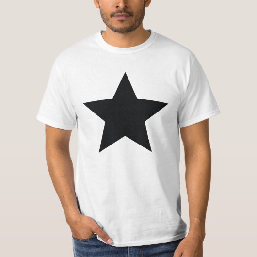Black Star-T-shirt T-shirt (Voorkant)