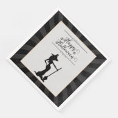 Black Starburst Witch Halloween Servet (Hoek)