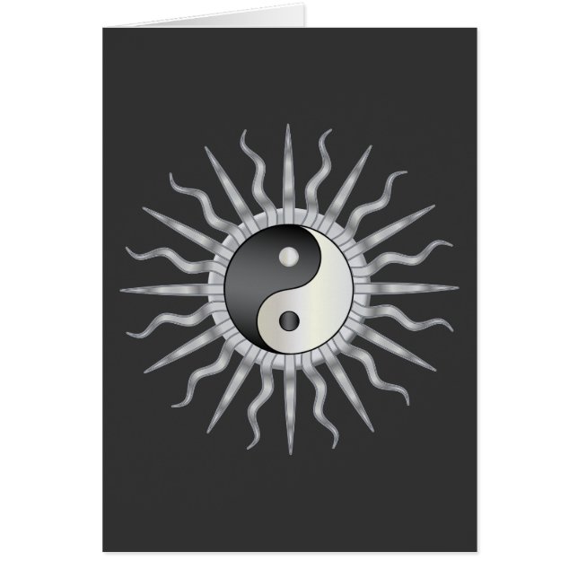 Black Starburst Yin Yang (Devant)