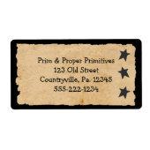 Black Stars Étiquette principal (Devant)