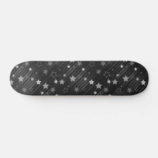 Black Stars Patroon Skateboard (Horizontaal)