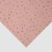 Black Stars Pattern Oud roos Tissuepapier (Detail)