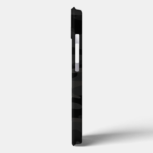 Black Stealth Camo met Initialen Case-Mate iPhone Case (Achterkant / Links)