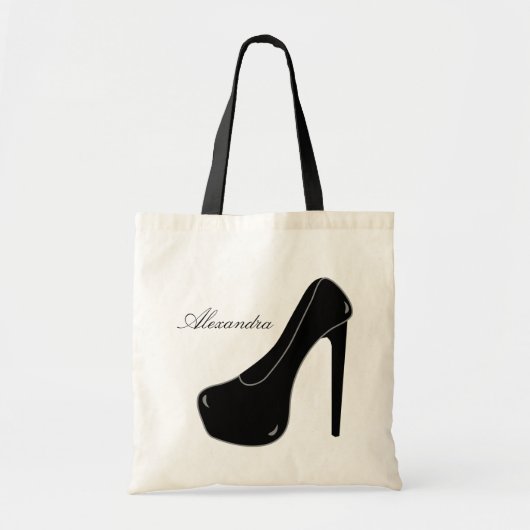Black Stiletto Tote Bag (Voorkant)