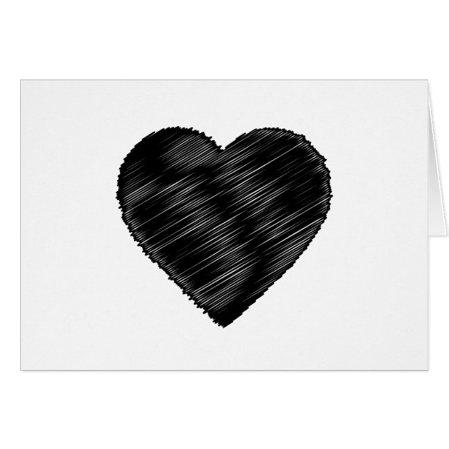 Black Strip Heart (Voorkant Horizontaal)