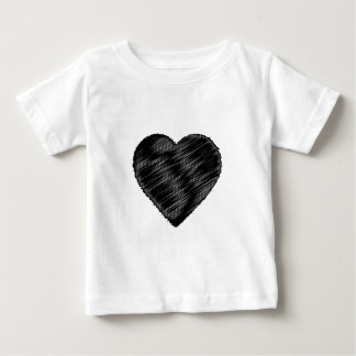 Black Strip Heart