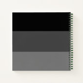 Black Stripe Letters voor Mijn Son Keepomwille Jou Notitieboek (Achterkant)