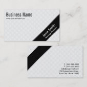 Black Stripe Massage Therapist Visitekaartje (Voorkant / Achterkant)