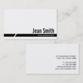 Black Stripe Visitekaartje fotograaf (Voorkant / Achterkant)