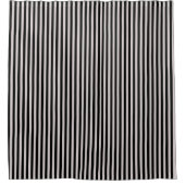 Black Striped Bathroom Shower Curtain Douchegordijn (Voorkant)