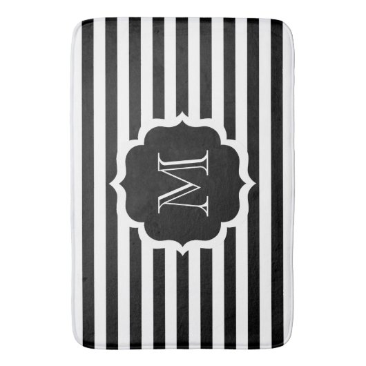 Black Stripes Badmat (Voorkant Verticaal)