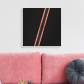 Black Stripes Canvas Afdruk (Insitu (Woonkamer))
