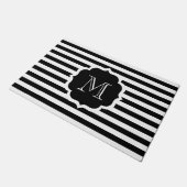 Black Stripes Deurmat (Schuin)