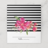 Black Stripes | Fuchsia Flowers Wedding (Buitenkant ongevouwen)