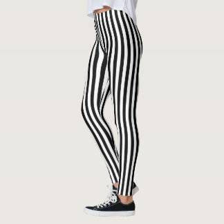 Black Stripes Leggings
