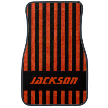 Black Stripes | Oranje afdruk van gebabelde afdruk