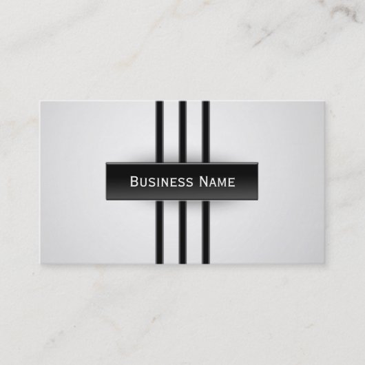Black Stripes Sport Style Visitekaartje (Voorkant)