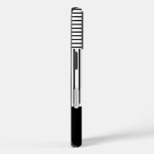 Black Stripes with Name  Case-Mate iPhone Case (Achterkant / Rechts)