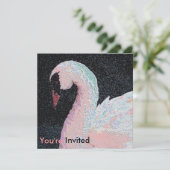 Black Stropdas Dinner Dance Uitnodiging (Staand voorkant)