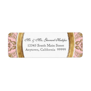Black Stropdas Elegance 2 Golden Matching Address Etiket
