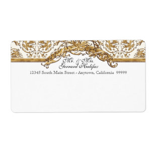 Black Stropdas Elegance 2 Golden Matching Address  Etiket
