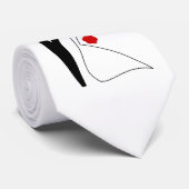 Black Stropdas Wedding Stropdas (Beste prijs van v (Opgerold)