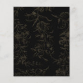 Black Stropdas Wedding Theme  Gold Damask (Achterkant)